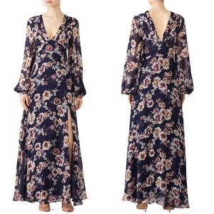 Nicholas Garden Rose Floral Maxi Dress 2